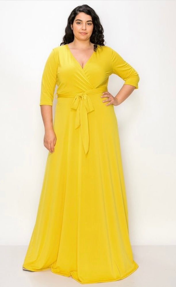 Beautiful Yellow Maxi Dresses