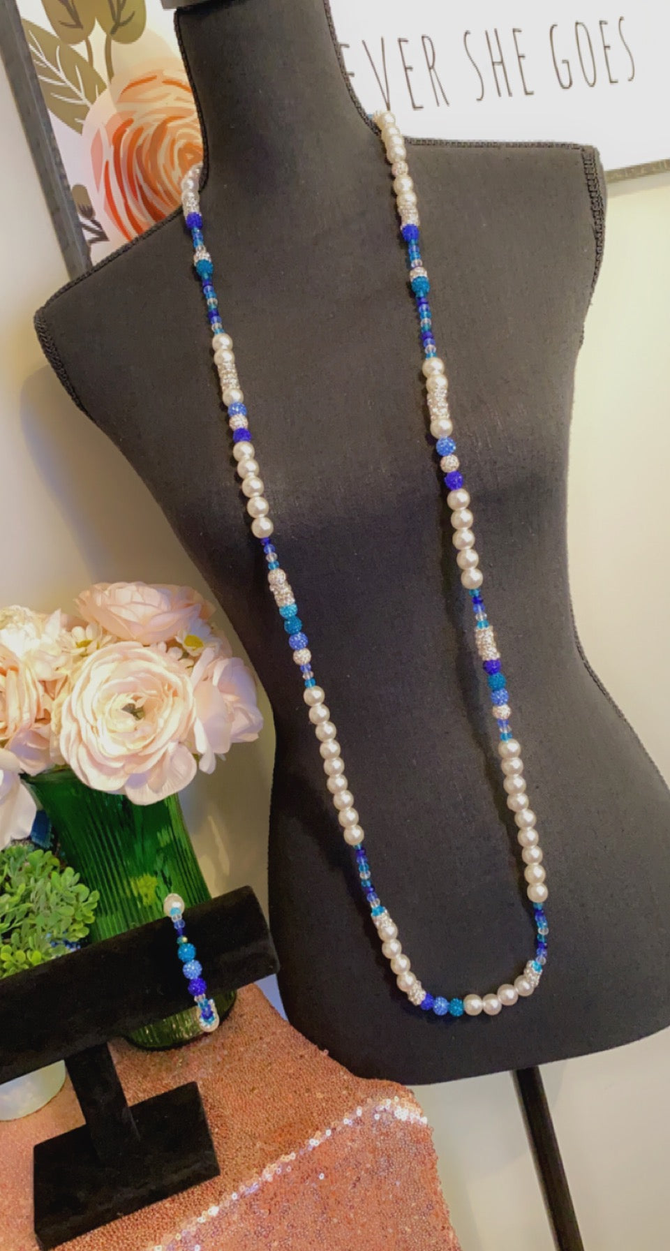 Blue Bell Jewelry Set